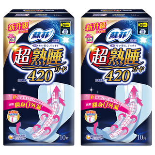 SOFY 蘇菲 彈力貼身超熟睡 衛生棉, 42cm, 10片, 2包