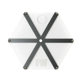 FIELD WORKS 鐵件系列 六角光板 鐵和壓克力材質 約290g 承重約1kg, 23 x 20cm, 混色