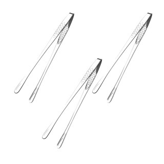 韓式食物夾 Set 3 304不鏽鋼材質 防滑手柄 方便夾取, 質感銀, 1組