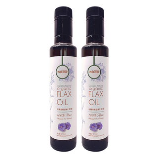 有機思維 有機冷壓亞麻仁籽油, 加拿大原裝進口, 每250ml富含近164g的Omega-3脂肪酸, 250ml, 2瓶