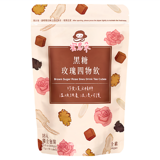 Medolly 蜜思朵 黑糖玫瑰四物飲 Set，獨立包裝，全素, 17g, 6袋, 18入