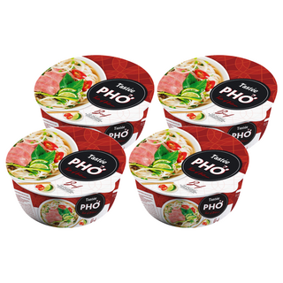 Tastee 越南河粉碗麵 牛肉味, 4入