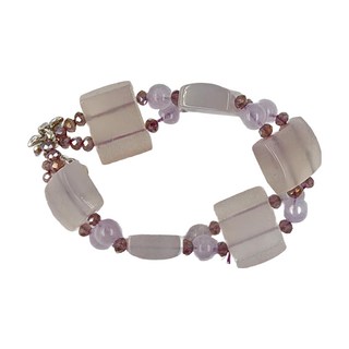 3A級方鑽型手鍊 5g, 紫玉, 18cm