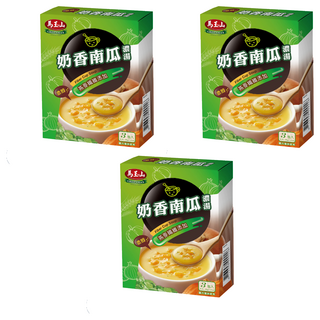 馬玉山 奶香南瓜濃湯 Set, 燕麥纖維添加, 45g, 3盒