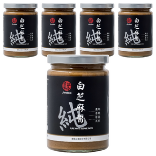 真老 純白芝麻醬 精選白芝麻, 350g, 5瓶
