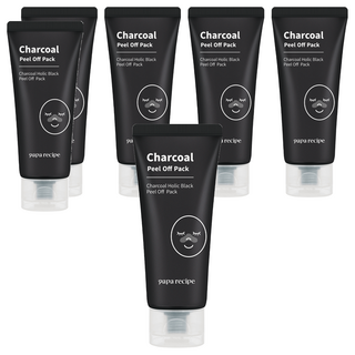 papa recipe 活性炭黑膠鼻膜 含25 000ppm木炭粉 強力去除肌膚雜質, 1條, 6條