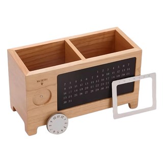 木質日曆筆筒, 淺色櫸木, 1個