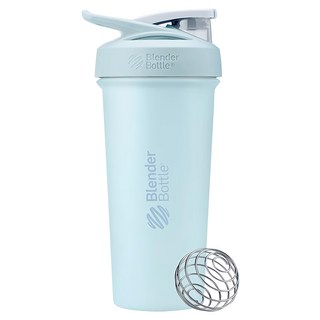 Blender Bottle Sleek SS 按壓式不銹鋼搖搖杯, 綿雲藍, 740ml, 1個