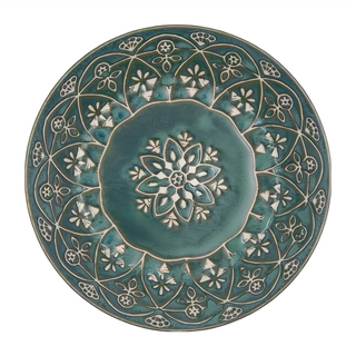 M-mode 摩洛哥風格瓷盤 20454, 20.5 x 4cm, 綠色, 1個