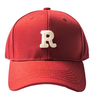 愛北鼻 親子r字棒球帽 成人款, 橡皮紅, 1個