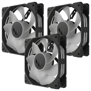 ASUS 華碩 TUF GAMING TR120 FAN ARGB REVERSE 3IN1 反向扇3入組, 黑色 + 透明色, 1組