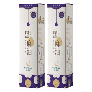 CO'DAY 好日籽 黑麻油, 梅山特產 100%黑芝麻, 500ml, 2瓶
