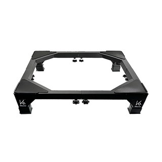 KH 凱瑄 不鏽鋼可伸縮底座 固定款 黑色 台灣製, 1個, 81 x 81 x 10cm
