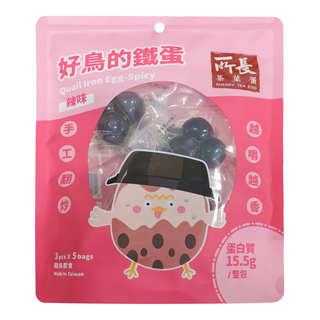 所長茶葉蛋 辣味好鳥的鐵蛋, 3pcs x 5包入, 台灣製造, 75g, 1袋