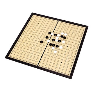 UB 19路磁性圍棋 益智, 1個, 木色