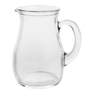 EXCELSA 單柄圓肚玻璃水壺, 透明色, 500ml, 1個