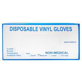 FANCY LIFE 一次性PVC手套 M 透明款, 100個, 1盒