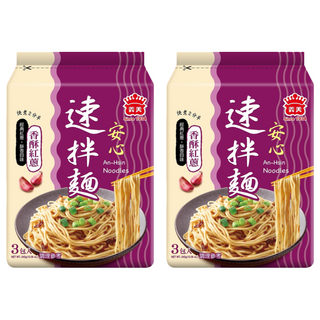 義美 安心速拌麵 香酥紅蔥 114g, 6包