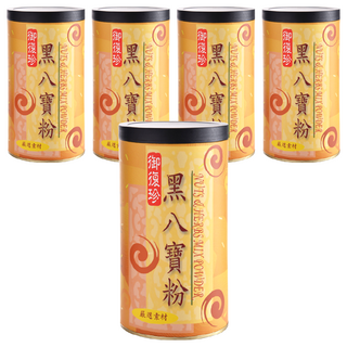 御復珍 黑八寶粉 添加超級食物藜麥 無添加任何添加物, 600g, 5罐