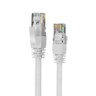 DTAudio 網路線 ADSL/路由器網路/乙太網路線 金屬接頭 RJ45 Cat.6, 50cm, 1條, 白色