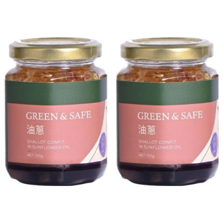 GREEN&SAFE 永豐餘生技 油蔥 (固形量40公克) 葵花油 紅蔥頭, 2罐, 150g