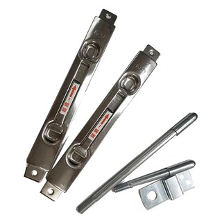 SFC 升輝 不鏽鋼天地閂 鋁門用 大圓頭 鋅合金 Set 2個 防盜鎖 暗門, 1組