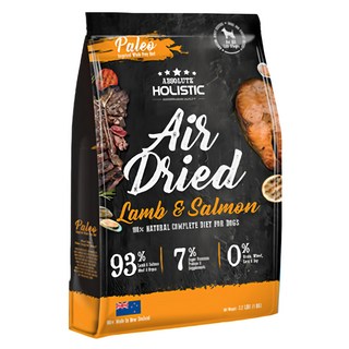 ABSOLUTE HOLISTIC 全齡犬 鮮食肉片, 放牧羊 + 國王鮭魚 + 綠貽貝 + 牛磺酸, 1kg, 1袋