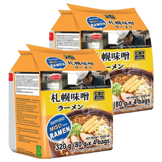 AceCOOK 日式泡麵 札幌味噌風味 Set 粗厚麵條, 8包