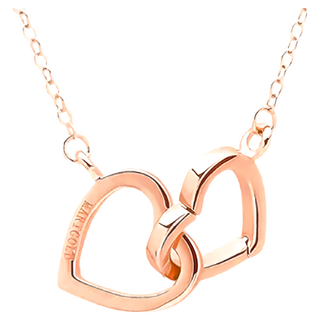 MARIGOLD 美爾朵 心心相印2WAY愛心相扣式項鍊 925純銀