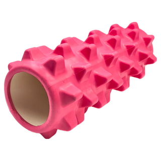 bebehome 瑜珈按摩滾筒 一般狼牙款 EVA材質, 33 x 13cm, 粉色, 1個