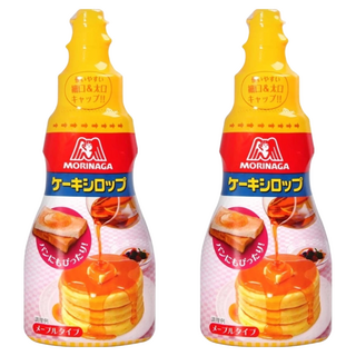 MORINAGA 森永 蛋糕糖漿，楓糖口味，200g，雙尺寸瓶蓋設計, 2瓶