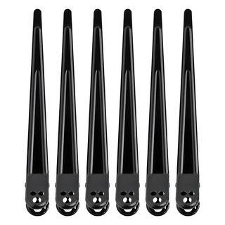 gloss&glow 無痕大鴨嘴夾, 黑色, 6支