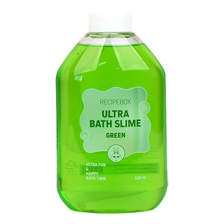 Recipe Box 泡泡史萊姆入浴劑 綠色 520ml 兒童泡澡玩具 洗澡趣味 親子互動 韓國製造, 1瓶
