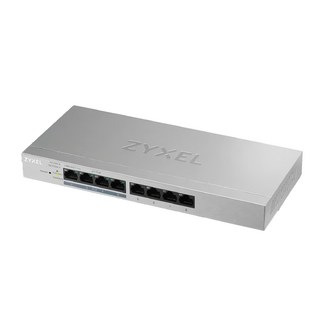 ZYXEL 網頁管理型 8埠 Gigabit PoE 交換器 GS1200-8HP v2 高速網路連接 供電, 1個