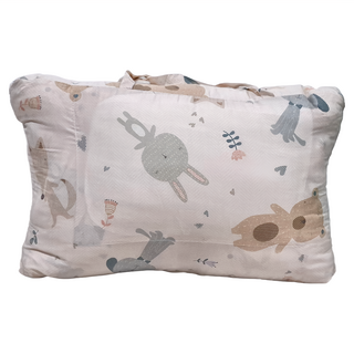 LoveCity 寢城之戀 台製 40支 100%萊賽爾天絲 冬夏兩用兒童書包睡袋, 萌動小隊 白色