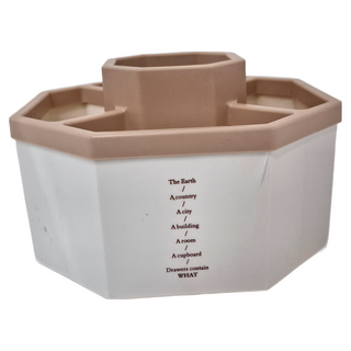 ROYALLIN 蘿林嚴選 大容量旋轉筆筒 16*16*10cm, 粉色款, 1個