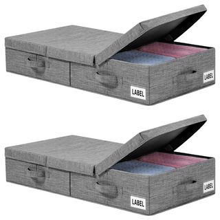 掀蓋式床下收納箱, 80 x 41 x 15cm, F0680, 2個