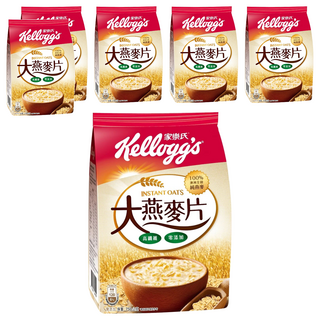 家樂氏 Kellogg's 大燕麥片, 高纖維 零添加, 100%澳洲全穀純燕麥, 750g, 6包