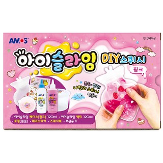 AMOS 阿摩司史萊姆造型捏捏球 激發創意 訓練手部肌肉 安全無毒, 粉色, 1盒