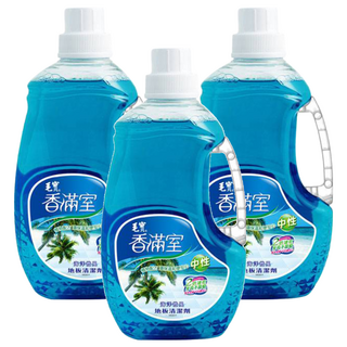 毛寶 香滿室 中性地板清潔劑，7大草本抑菌，99.9%抑菌率，海洋微風, 2kg, 3瓶