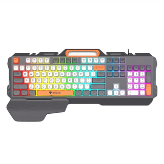 HONG JIN 宏晉 薄膜鍵盤 暗影劍士 撞色款, 黑色, HJ-721