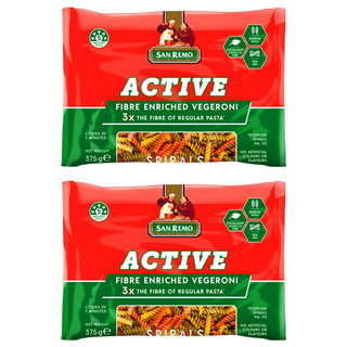SAN REMO 蔬菜螺絲麵, 375g, 2包