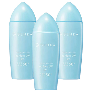 SENKA 專科 台灣公司貨 全效水感防曬水凝乳, 80ml, 3瓶