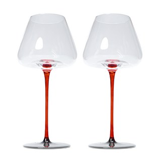 Rochester Tri 紅酒杯 紅色杯腳, 2個, 720ml