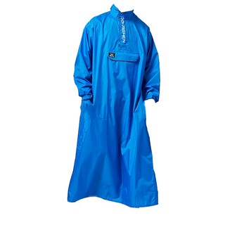 DongShen 東伸 旅行者太空型雨衣 第2代, 3D立體防水口罩設計, 雙層防滲漏設計, 胸口反光防水收納袋, 可調整加寬袖口, 3M反光標, 藍色, 2XL(155~165cm)