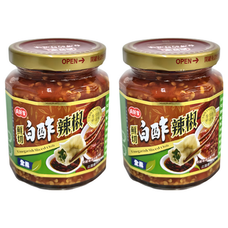 真好家 鮮切白酢辣椒-全素 台灣產, 270g, 2罐