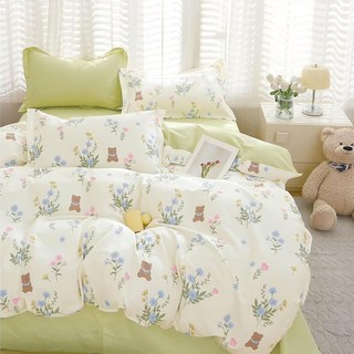 Pure One 單人枕套床包組 100%純棉