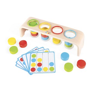 Janod 小小STEAM系列 顏色試管 2歲以上 顏色分類遊戲, 多色