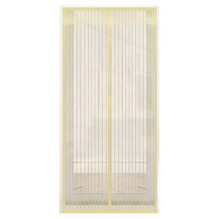 超靜音魔術貼磁性防蚊簾, 米色