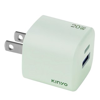 Kinyo 氮化鎵雙孔充電器, PDCB-120G, 1個